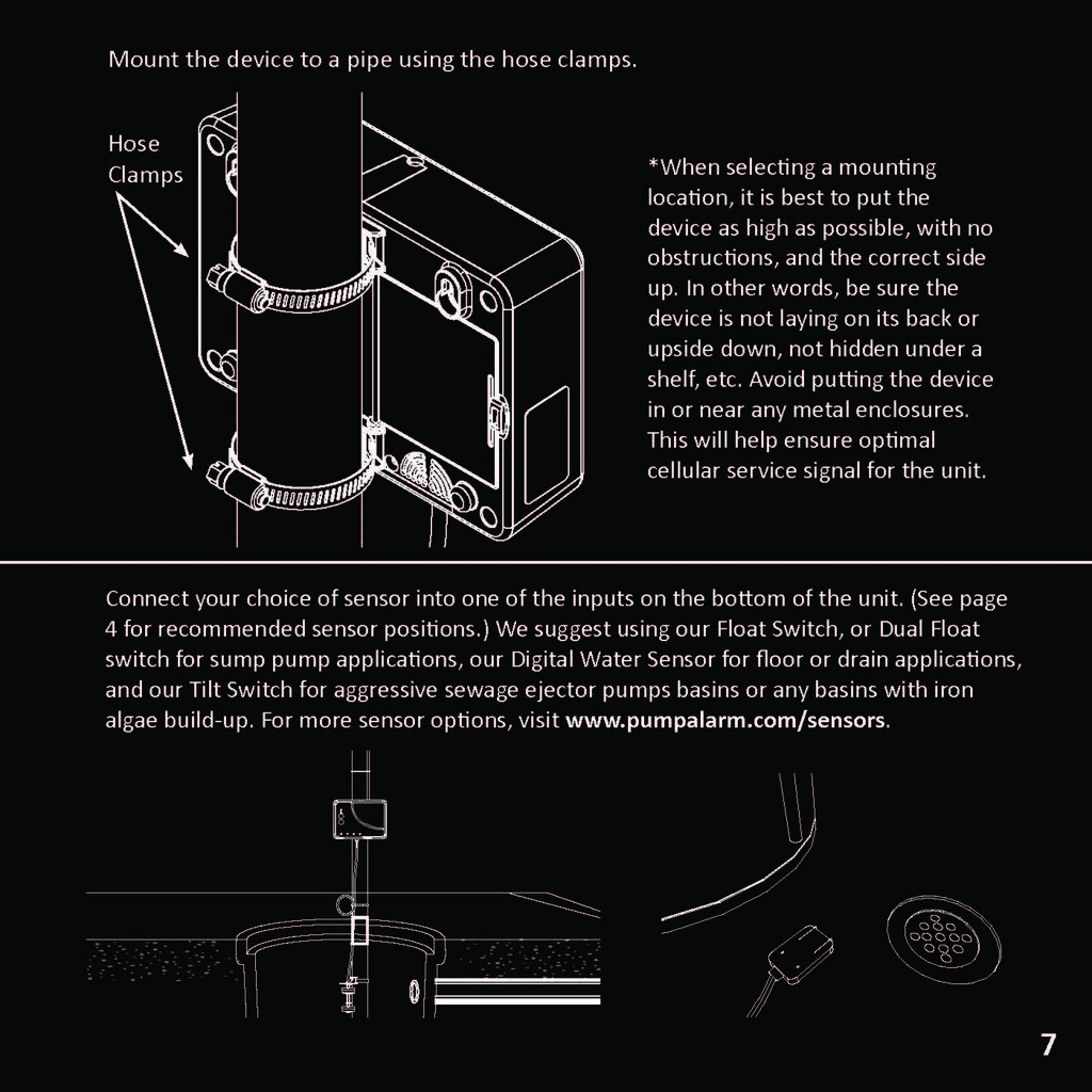 Hose Clamps & Zip Ties PumpAlarm